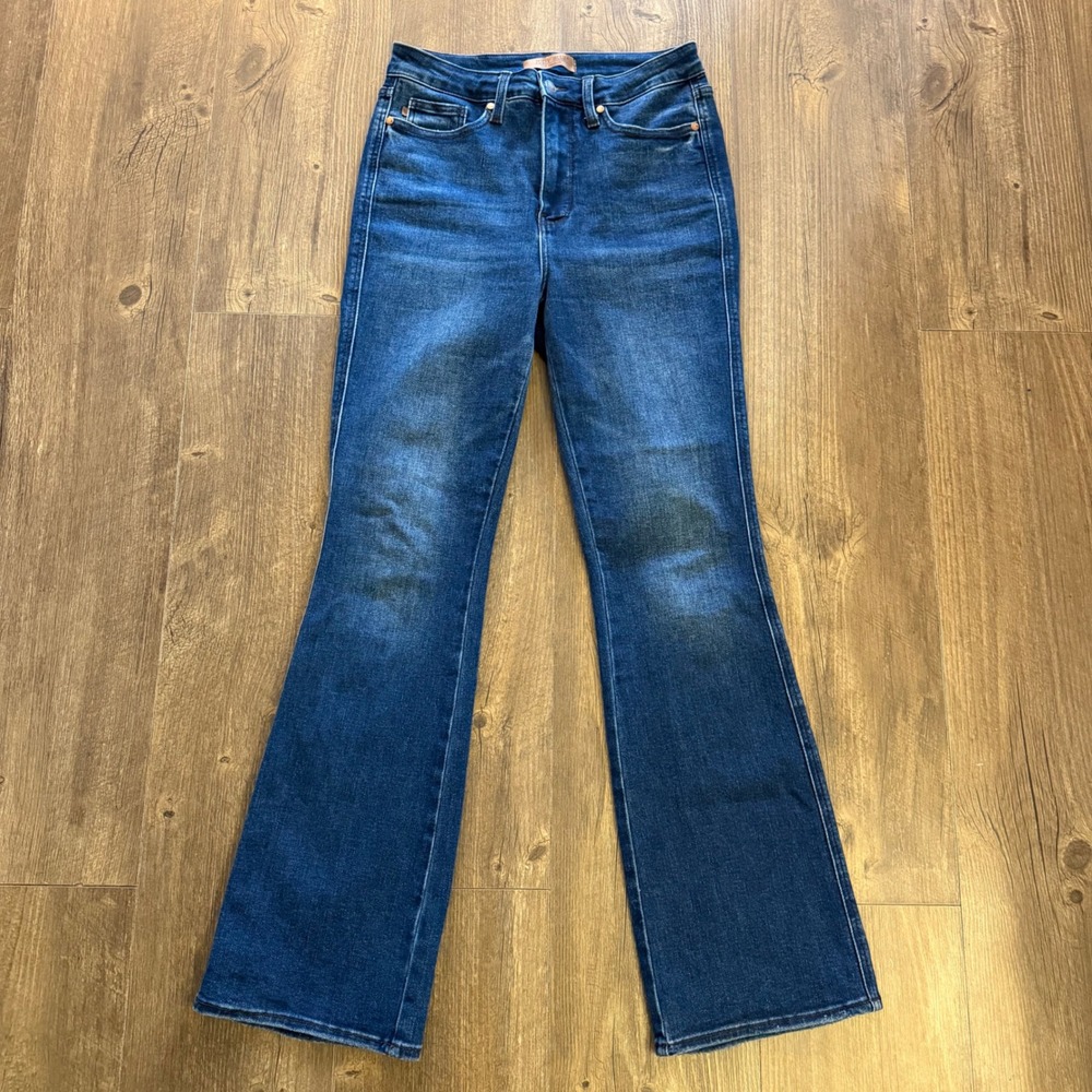 Judy Blue Flare Jeans‎ Dark Wash High Rise Stretch Denim Womens 9/29 Regular